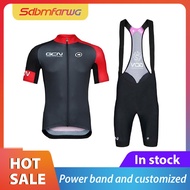 [Ready Stock]GCN team Short Sleeve Cycling Jersey Sets  Bike Jersey Bib Pants Cycling Clothing Set f
