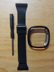 Fitbit Versa 3 Steel Mesh 錶帶 (黑)