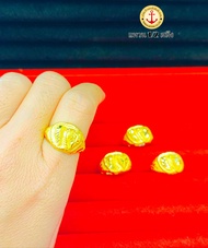 แหวนทองคำแท้ 96.5% น้ำหนัก 1.9 กรัม หรือ 1/2 สลึง (มีใบรับประกันจากร้านทองโดยตรง)