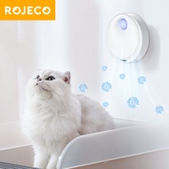 ROJECO 4000mAh Smart Cat Odor Purifier Automatic Cat Litter Box Deodorizer For Pet Toilet Air Purifier Dog Cat Litter Deodorant