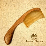 Comb Elegant Ergonomic/ Comb Ergonomic/ Made of Buffalo Horns and Teak Wood