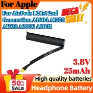 3.8V 25mAh for Apple for AirPods 1 2 1st 2nd Generation A1604 A1523 A1722 A2032 A2031 Replacement He