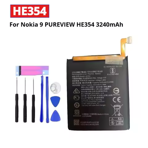 For Nokia 9 PUREVIEW HE354 3320mAh Replacement Lithium Polymer Battery