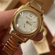 代購Vague watch co.手錶 做舊復古小金錶 日本小眾男錶女錶 時尚潮流女生腕錶 金色鋼鏈錶 小直徑石英錶CO-L-012-SS