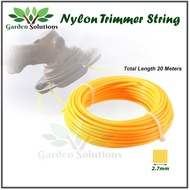 Nylon Grass Trimmer Line / Tali Mesin Rumput / Tali Rumput 2.7mm X 2.7mm x 20m