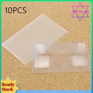 10 PCS 3 X Magnifier Transparent Magnifier Reading Magnifier