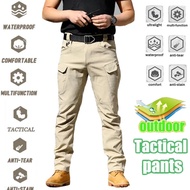 Men's Outdoor IX7 Tactical Cargo Pants Overalls Trousers Multi-pocket Waterproof Training Pants