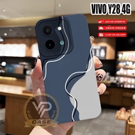 Latest Vivo Y28 4G Softcase 2024 Flexible Rubber Material Marble Motif (BK154) Vivo Y28 4G 2024 Y03 