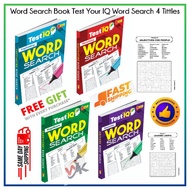 Word Search Book | Test Your IQ Word Search | Crossword | Puzzle | Word Game | Kids | Mind-boggling