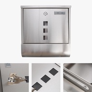 Serbery Wall Hanging Mail Box Gate Outdoor Letter Box Porch Decoration 31cmx10.5cmx33.5cm with Key F