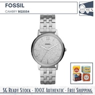 (SG LOCAL) Fossil BQ3554 Cambry Crystal Quartz Stainless Steel Women Watch