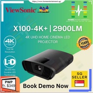 ViewSonic X100-4K+ | ViewSonic Projector 4K UHD Home Cinema LED Projector | 3 Years Warranty