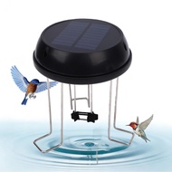 Solar Bird Bath Pump with Metal Stand Quiet Water Agitator for Garden Ponds Creates Circular Ripples