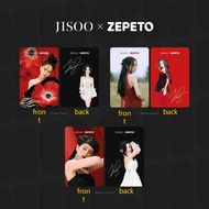 BLACKPINK JISOO Solo  Album  ME X ZEPETO   cubs  Co-branded Cards Joint Name ALBUM CARD  BP  photocard