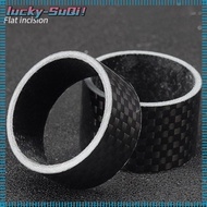 LUCKY-SUQI Bicycle Fork Spacers, Black Aluminium&amp;Carbon Fiber Headset Fork Spacers, High Quality Road Bike Parts MTB Road Bike