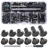 Chicago Screw Leather Rivets Assorted Screw Rivets M5 Chicago Binding Screws for Decorating PU Craft