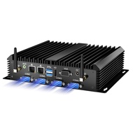 Industrial Mini PC, Fanless Desktop Computer Core i5-4200U 1.6-2.6GHz, Windows 10 Pro, 8G RAM, 256G 