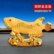 Manufacturer Velvet Sand Gold Lucky Golden Arowana Ornaments Car Interior Accessories Resin Crafts G