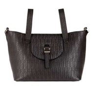 Meli Melo THELA MEDIUM- BLACK WOVEN CALF LEATHER