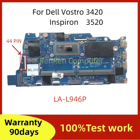 LA-L946P For Dell Vostro 3420 Inspiron 15 3520 Laptop Motherboard Intel i3-1215U I5-1235U CPU DDR4 M