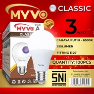 Myvo Classic LED 3 Watt Bright BULB with Warranty
