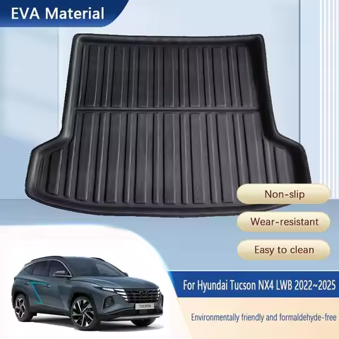 EVA Car Rear Trunk Mats For Hyundai Tucson NX4 LWB 2022 2023 2024 2025 Waterproof Protection Trunk M