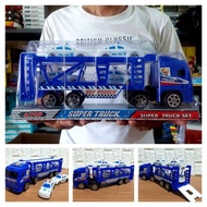 Police Hauler Truck Car Toy, Police Towing Car for Boys