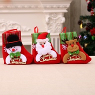 Christmas Socks Candy Gift Bag Santa Claus Stocking Hanger Christmas Sock Bag Gift Candy Bag, Santa Snowman Elk Home Socks Christmas Tree Decoration Pendant