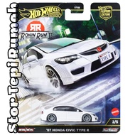 Hot Wheels Premium 07 Honda Civic Type R [HW 2007 FD2 FD2R Car Culture Ronin Run II 2025]
