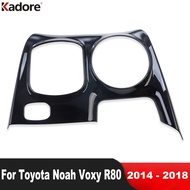 Car Center Console Gear Shift Box Panel Cover Trim For Toyota Noah Voxy R80 2017 2018 Black Interior Molding Accessories RHD