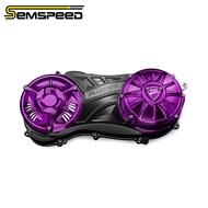 ฝาครอบข้อเหวี่ยงสำหรับรถจักรยานยนต์ SEMSPEED CNC เครื่องป้องกันสำหรับยามาฮ่าป้องกันเครื่องยนต์ Aerox