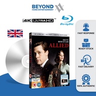 Allied [4K Ultra HD + Bluray][LIKE NEW]  Blu Ray Disc High Definition