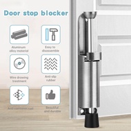 1PC Kickdown Door Stop Zinc Alloy Easy Step Door Stopper Heavy Duty Rubber Foot Door Holder Silent O