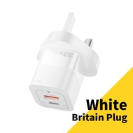 (ONLY UK )Essager 33W Gan quick charge 3.0 PD charger portable USB type C Mini Quick Charge USB c+us