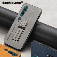 Xiaomi Mi Note 10 CC9 Pro CC9E 9 Lite A3 10S Casing Luxury Matte Leather PC Back Cover with Metal Br