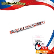 โลโก้ "PAJERO SPORT" ติดฝาท้าย สีโครเมียม แท้ Mitsubishi ขนาด 18.5x2.5x0.5 จำนวน 1 Piece Pajero Mon