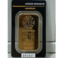 宝瑞企业  Specifications of  Argor Heraeus 5-100 Gram Gold Bar