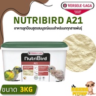 NutriBird A21 อาหารลูกป้อน สูตรสมบูรณ์แบบ สำหรับลูกนกทุกสายพันธุ์ (ถัง3kg.)