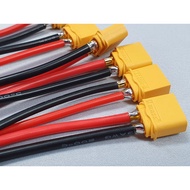 Amass-XT60-13AWG-14AWG-10CM-Silicone-Wire-Pigtail-(pre-tinned-open-end)-Male