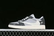 Travis Scott x Fragment Design x Air Jordan 1 Low OG SP AJ1 喬1 TS聯名 交通灰 低幫文化休閑板鞋 CF3688 055370