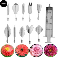 TD 11pcs/Set 3D Cake Syringe Decor Tools Gracilaria Gelatin Jelly Art Needles