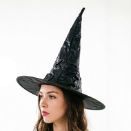 Halloween Witch Hat Flannel Witch Hat Twisted Witch Hat Pleated Hat Headdress Party Hat Headdress Ga