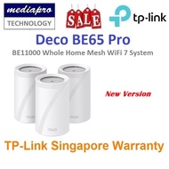 TP-LINK DECO BE65 PRO 3-Pack BE11000 Whole Home Mesh WiFi 7 System ( Pack of 3 ) - 3 Year Local TP-L