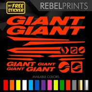 GIANT Design 2 Sticker Decal Vinyl for Mountain Bike/Road Bike