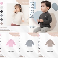 (smirks)BUBABY 3p/3cm neck thermal shirt size 12-18m to 3-4y