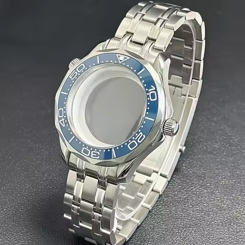 42mm Case Seamaster 300 High Quality NH35 Case Bezel for NH35 Automatic Movement Waterproof Watch Ca