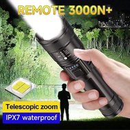 P50 telescopic zoom Powerful Flashlight zoom rechargeable tactical flashlight strong light waterproo
