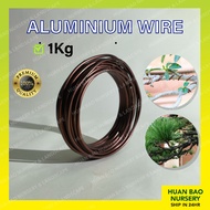 Aluminium Bonsai Gardening Wire Dawai Bonsai Aluminium 1Kg Bronze Pokok Bunga Garden Aluminium Bongs