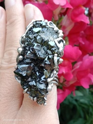 閃鋅礦原礦手工銀戒純銀戒指 ~To Be~  Sphalerite Silver Ring