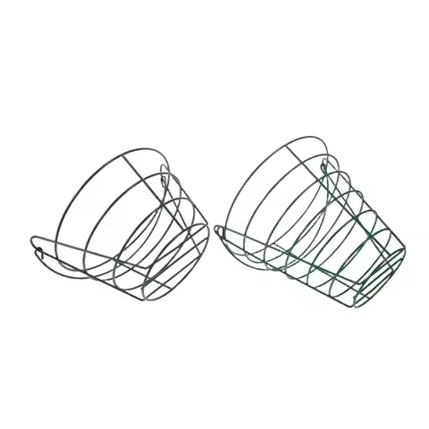 2Pcs Golf Ball Basket Large Capacity Metal Bucket Ergonomic Handle Portable Driving Range Storage Go